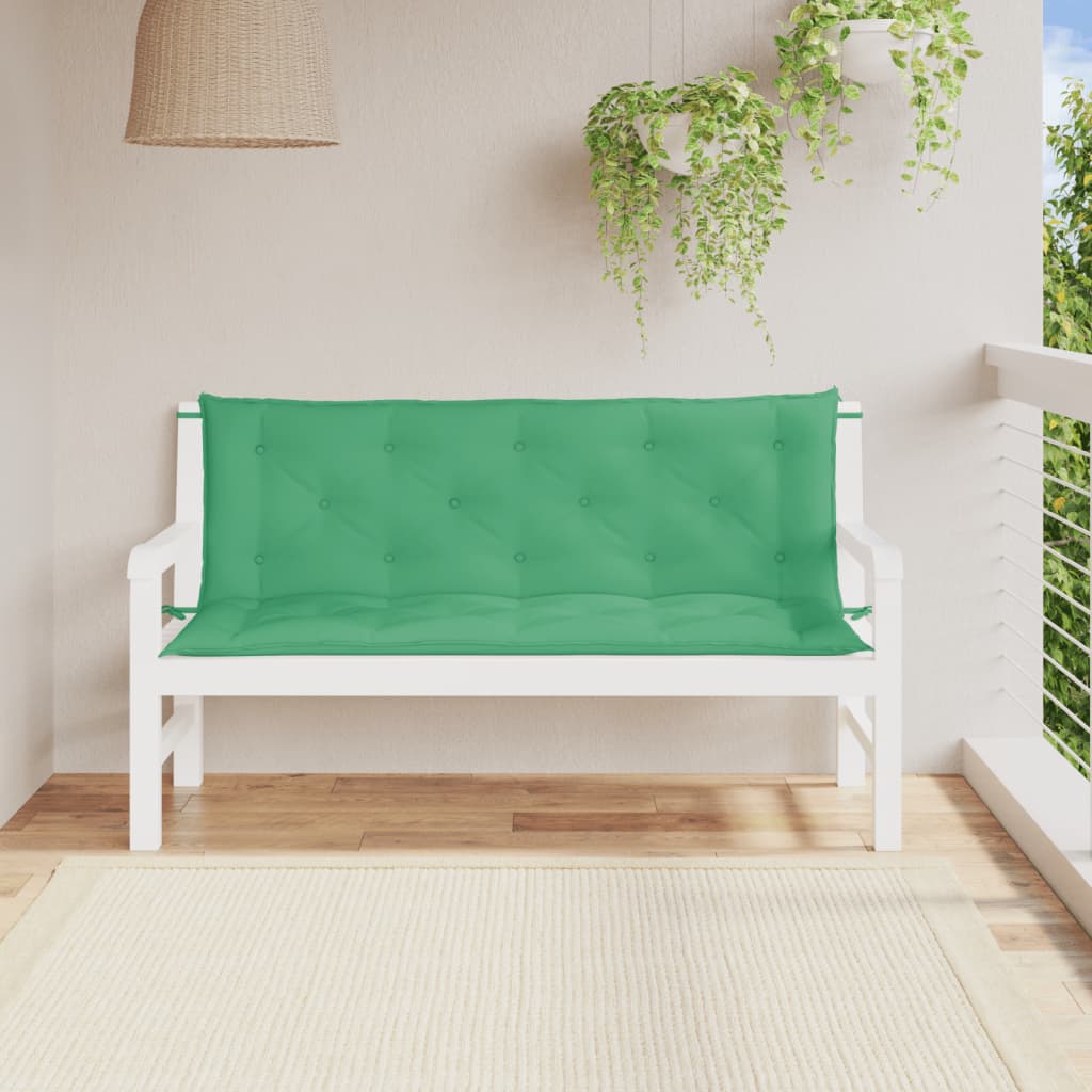 Tuinbankkussens 2 st 150x50x7 cm oxford stof groen is nu te koop bij PeponiXL, paradijselijk wonen!