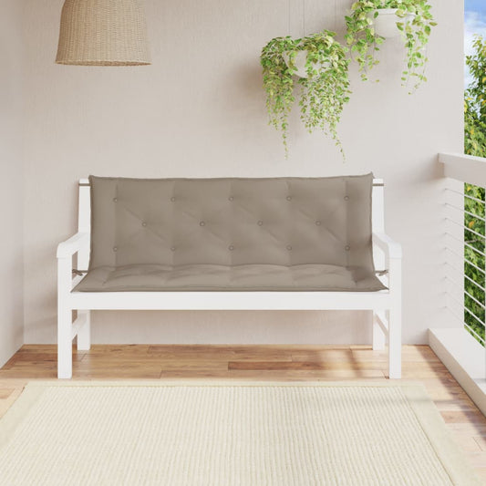 Tuinbankkussens 2 st 150x50x7 cm oxford stof taupe is nu te koop bij PeponiXL, paradijselijk wonen!