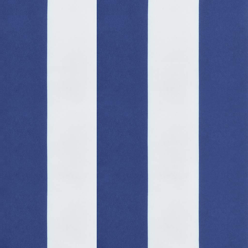 Tuinbankkussens 2 st gestreept 150x50x7 cm stof wit en blauw is nu te koop bij PeponiXL, paradijselijk wonen!