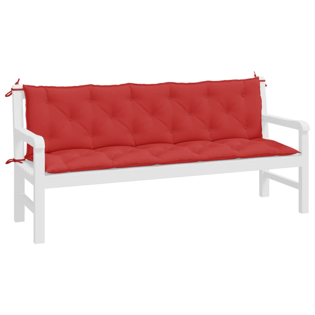 Tuinbankkussens 2 st 180x50x7 cm oxford stof rood is nu te koop bij PeponiXL, paradijselijk wonen!