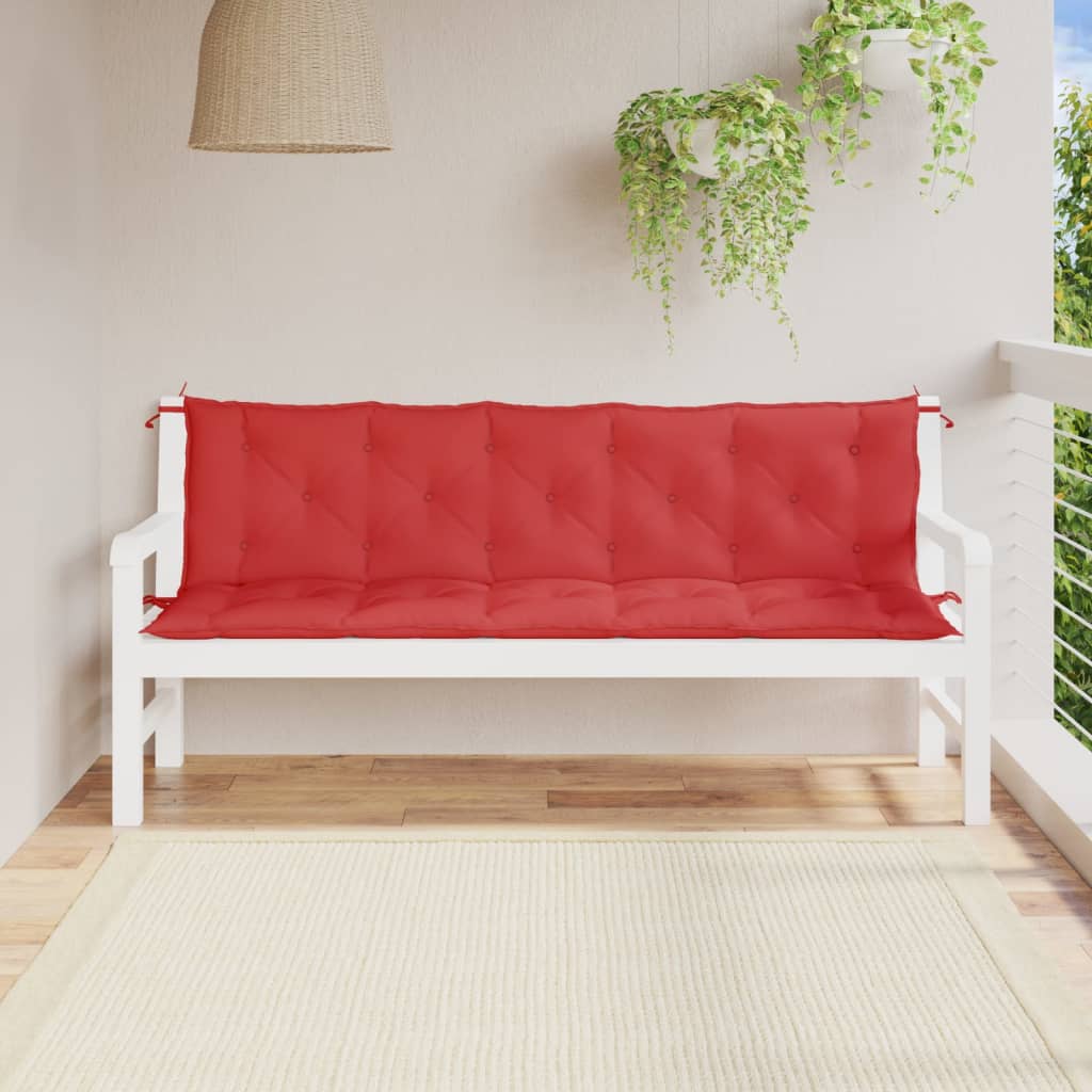 Tuinbankkussens 2 st 180x50x7 cm oxford stof rood is nu te koop bij PeponiXL, paradijselijk wonen!