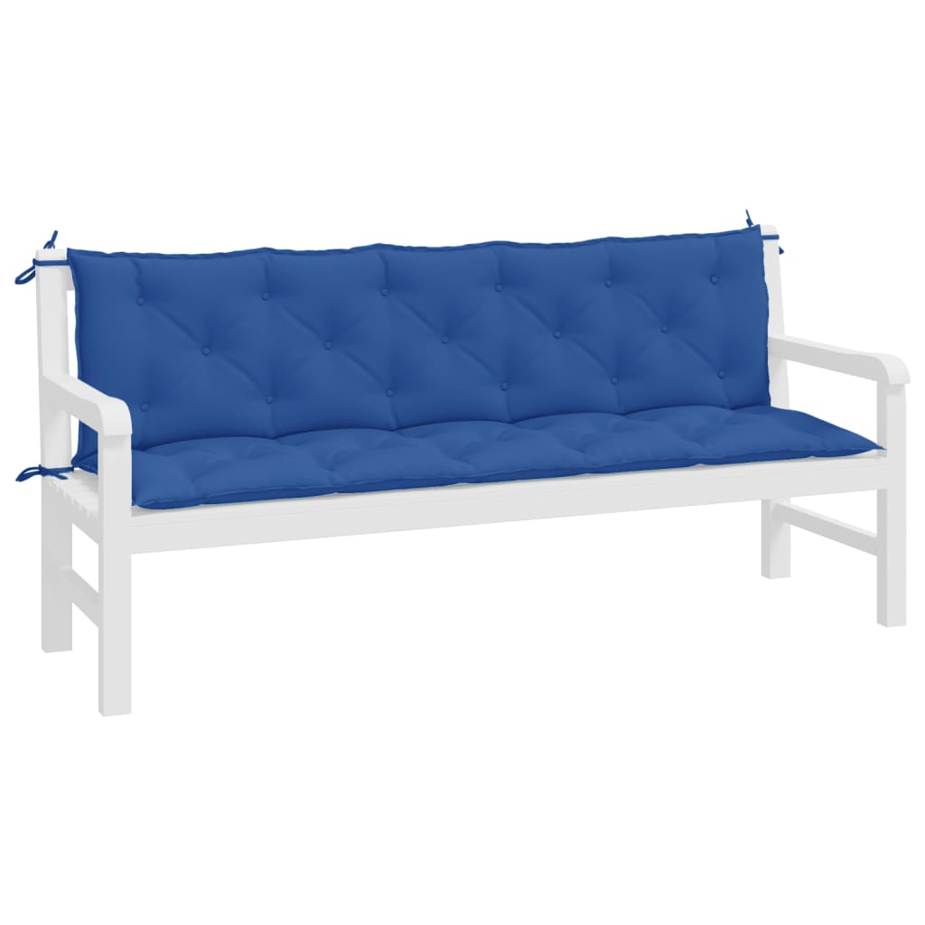 Tuinbankkussens 2 st 180x50x7 cm oxford stof blauw is nu te koop bij PeponiXL, paradijselijk wonen!