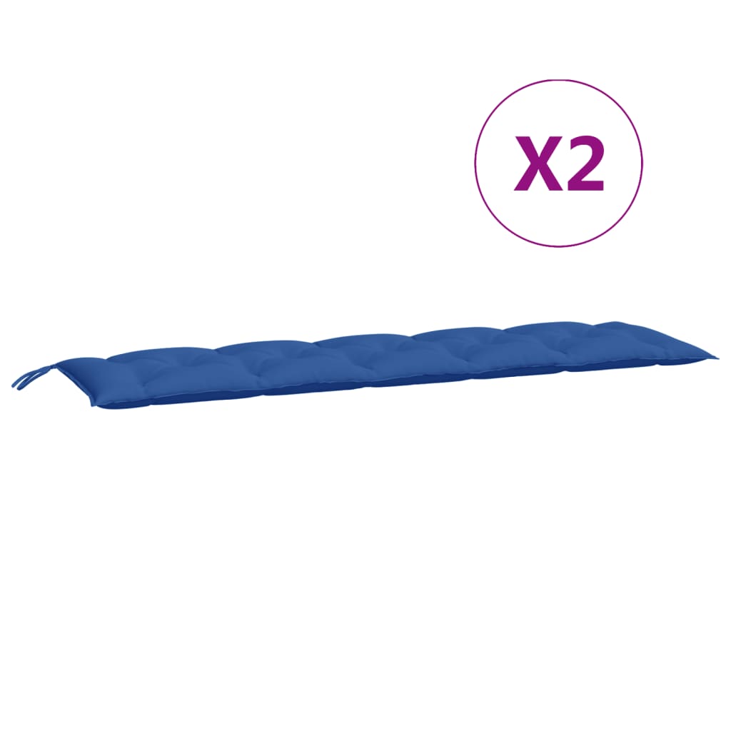 Tuinbankkussens 2 st 180x50x7 cm oxford stof blauw is nu te koop bij PeponiXL, paradijselijk wonen!