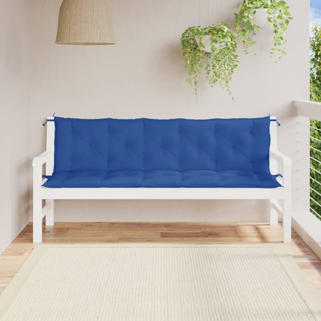 Tuinbankkussens 2 st 180x50x7 cm oxford stof blauw is nu te koop bij PeponiXL, paradijselijk wonen!