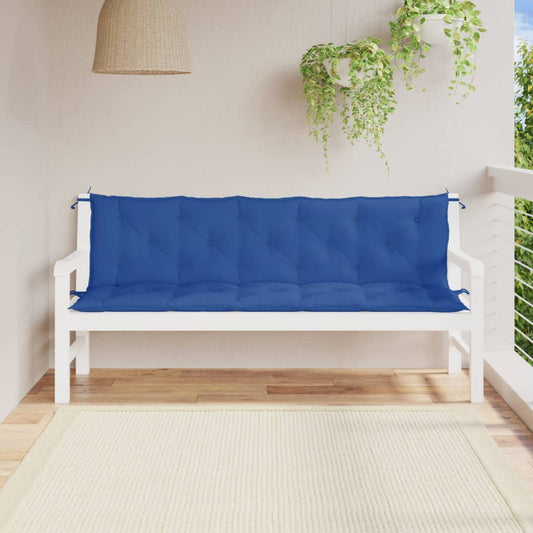 Tuinbankkussens 2 st 180x50x7 cm oxford stof blauw is nu te koop bij PeponiXL, paradijselijk wonen!
