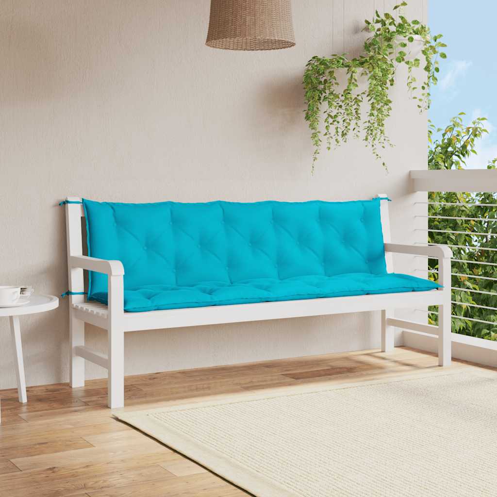 Tuinbankkussens 2 st oxford stof turquoise is nu te koop bij PeponiXL, paradijselijk wonen!