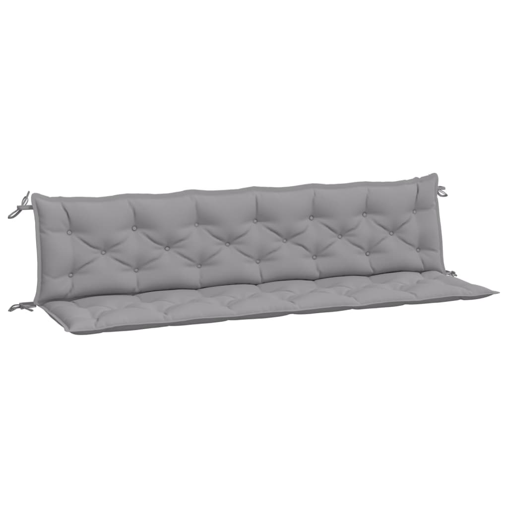 Tuinbankkussens 2 st 200x50x7 cm oxford stof grijs is nu te koop bij PeponiXL, paradijselijk wonen!