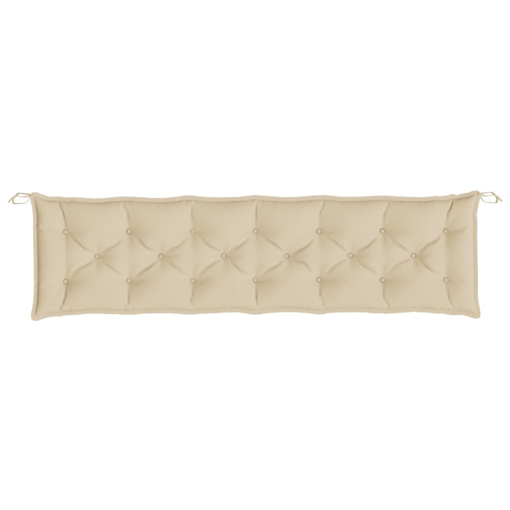 Tuinbankkussens 2 st 200x50x7 cm oxford stof beige is nu te koop bij PeponiXL, paradijselijk wonen!