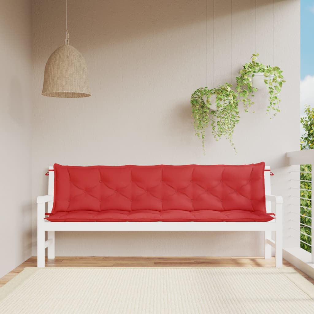 Tuinbankkussens 2 st 200x50x7 cm oxford stof rood is nu te koop bij PeponiXL, paradijselijk wonen!