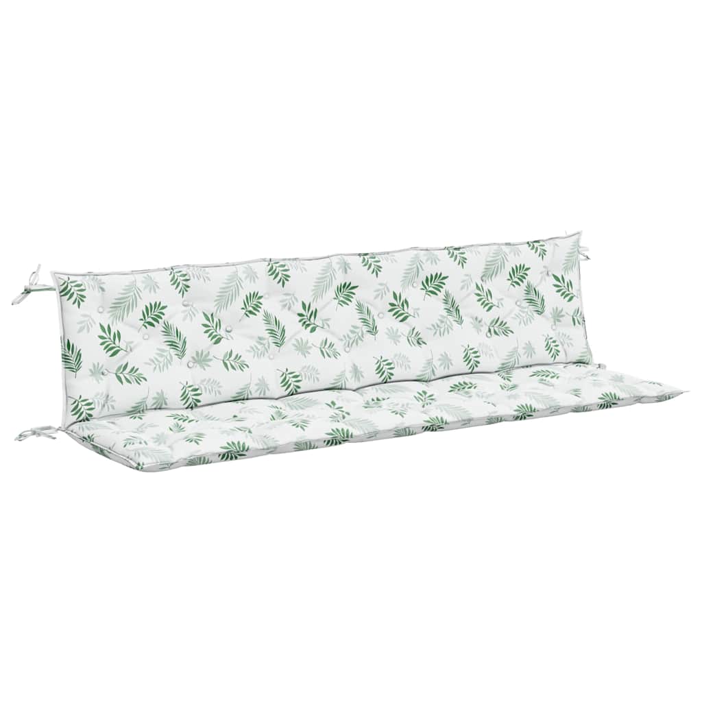 Tuinbankkussens 2 st bladpatroon 200x50x7 cm stof is nu te koop bij PeponiXL, paradijselijk wonen!
