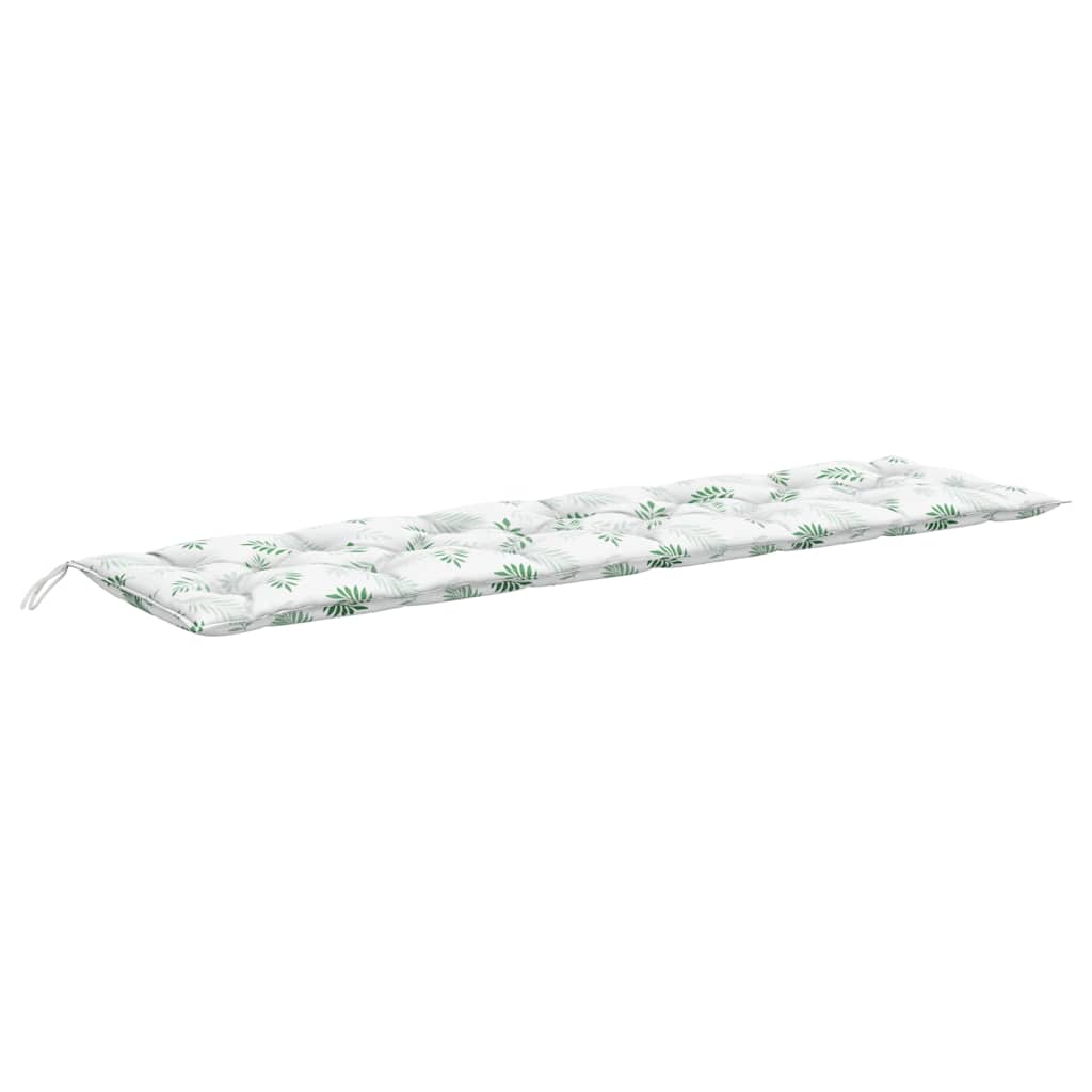 Tuinbankkussens 2 st bladpatroon 200x50x7 cm stof is nu te koop bij PeponiXL, paradijselijk wonen!