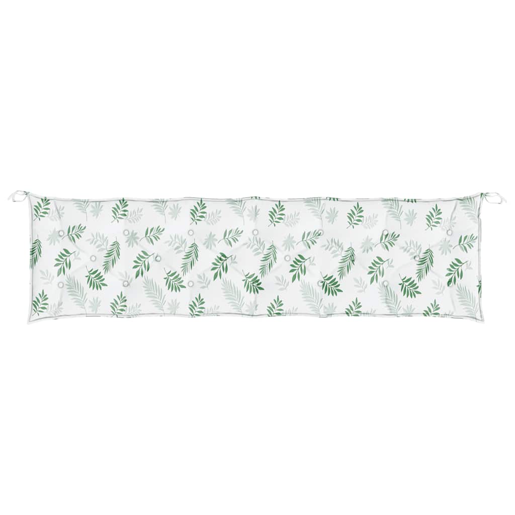 Tuinbankkussens 2 st bladpatroon 200x50x7 cm stof is nu te koop bij PeponiXL, paradijselijk wonen!