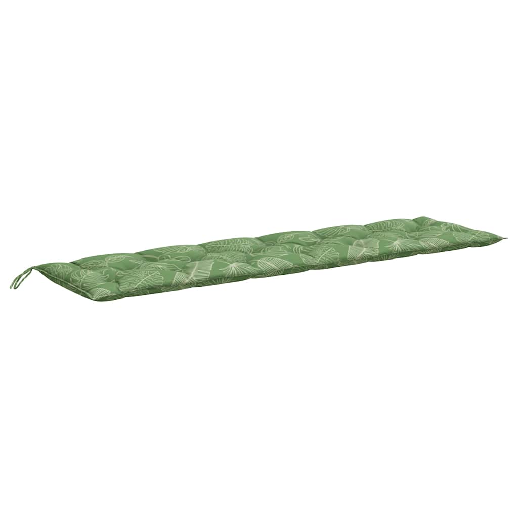 Tuinbankkussens 2 st bladpatroon 200x50x7 cm stof is nu te koop bij PeponiXL, paradijselijk wonen!