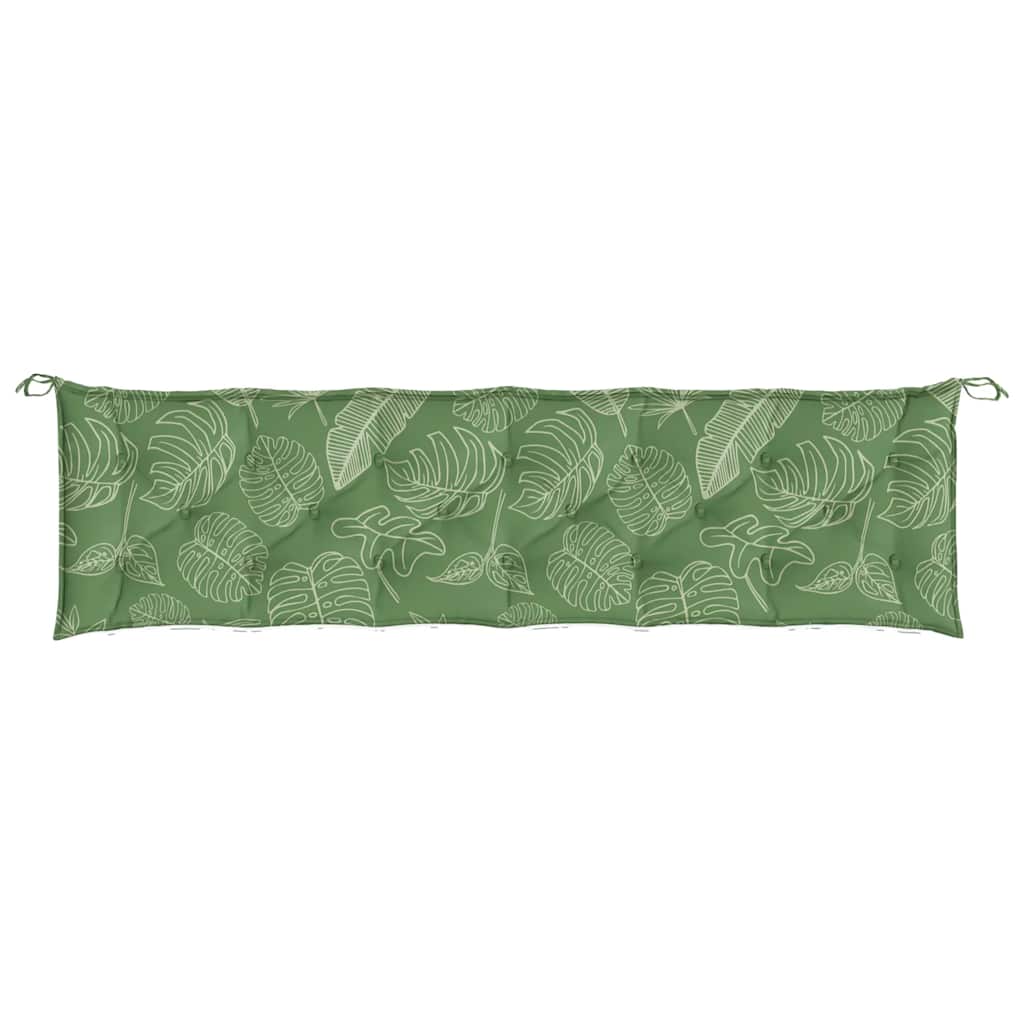 Tuinbankkussens 2 st bladpatroon 200x50x7 cm stof is nu te koop bij PeponiXL, paradijselijk wonen!