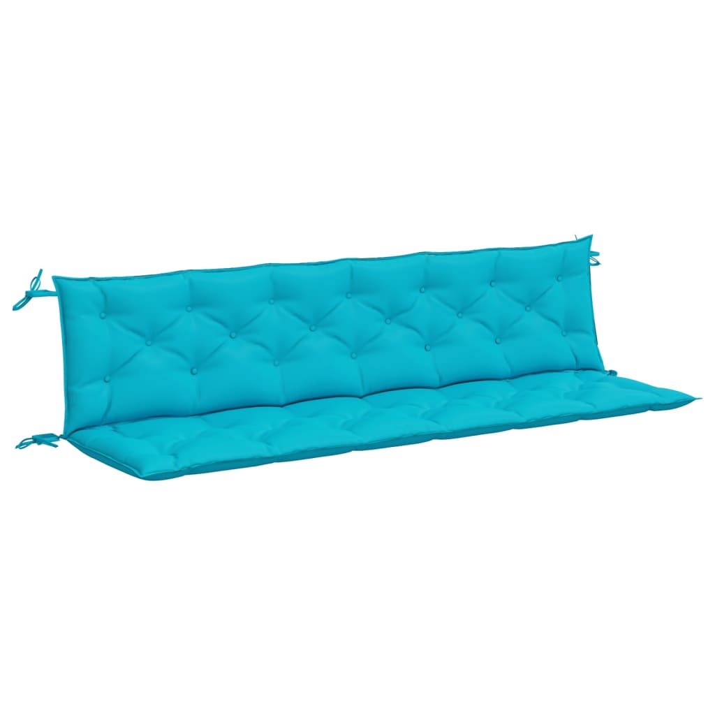 Tuinbankkussens 2 st 200x50x7 cm stof turquoise is nu te koop bij PeponiXL, paradijselijk wonen!