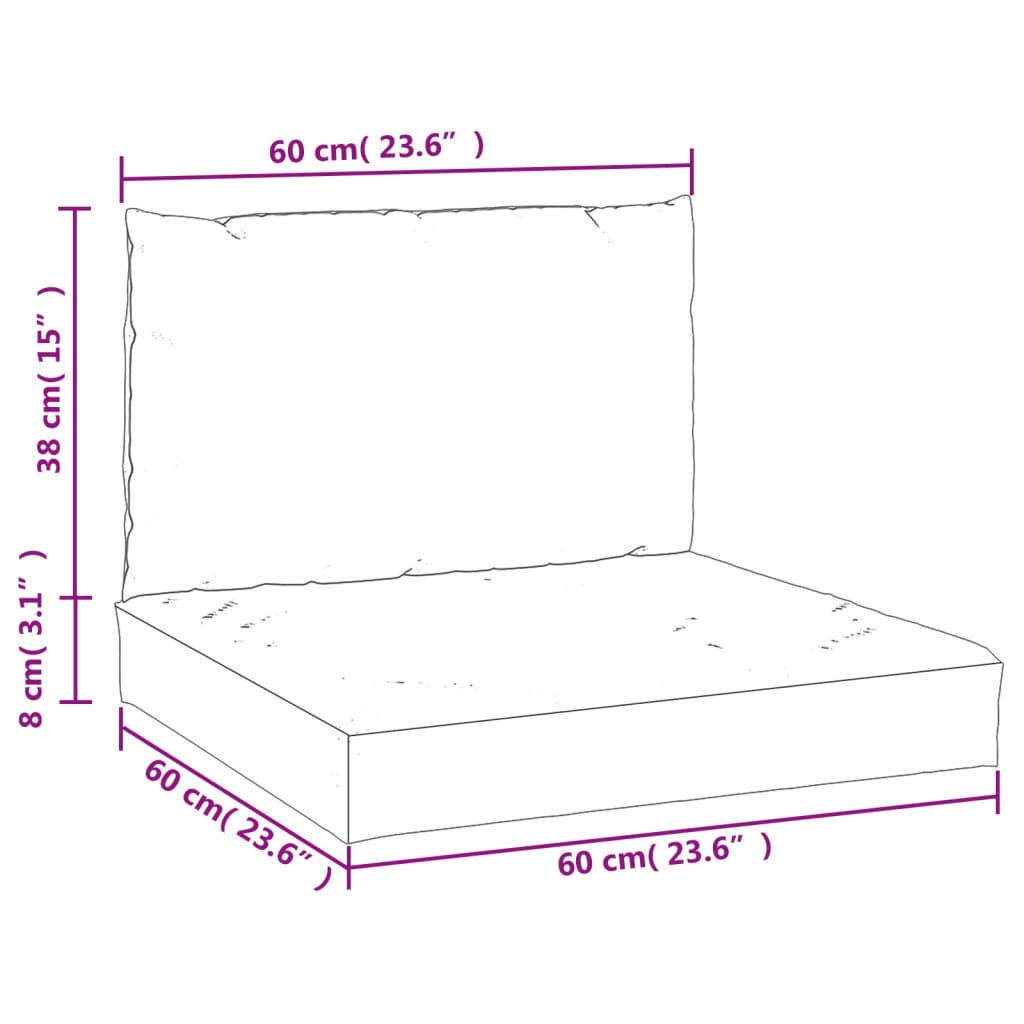 Palletkussens 2 st stof lichtblauw is nu te koop bij PeponiXL, paradijselijk wonen!