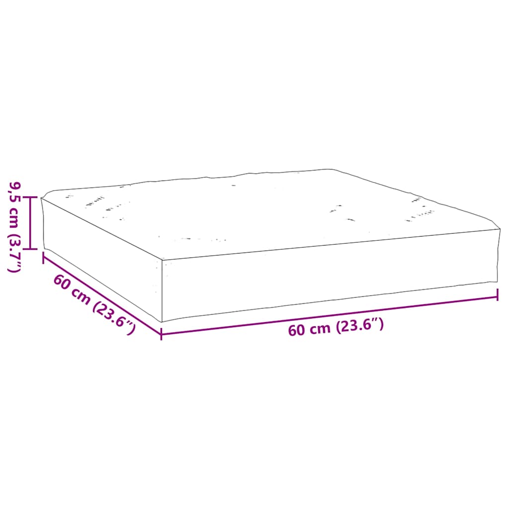 Palletkussen 60x60x9,5 cm oxford stof crèmekleurig is nu te koop bij PeponiXL, paradijselijk wonen!