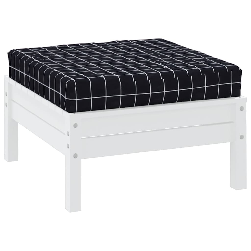 Palletkussen geruit 60x60x8 cm oxford stof zwart is nu te koop bij PeponiXL, paradijselijk wonen!