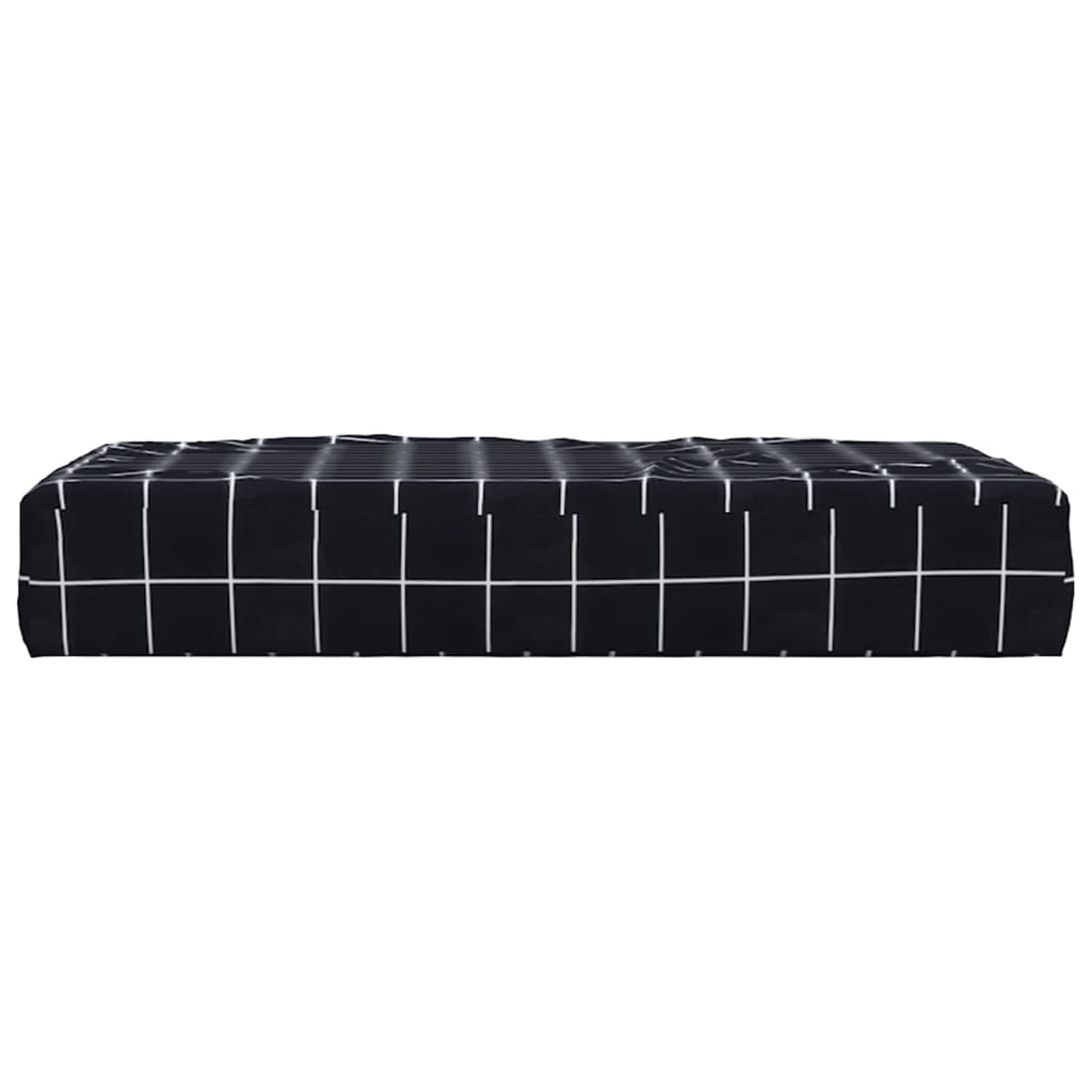 Palletkussen geruit 60x60x8 cm oxford stof zwart is nu te koop bij PeponiXL, paradijselijk wonen!