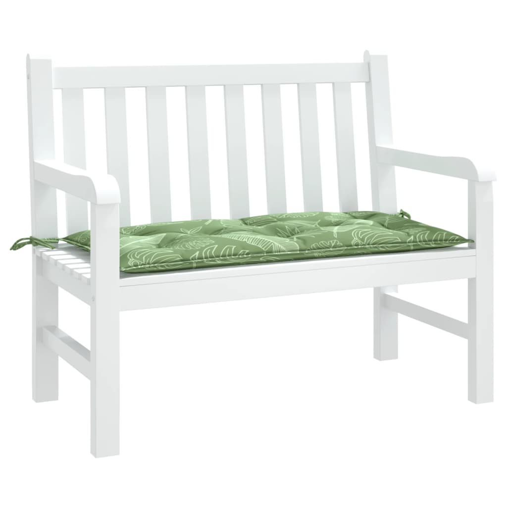 Tuinbankkussen bladpatroon 110x50x7 cm stof is nu te koop bij PeponiXL, paradijselijk wonen!