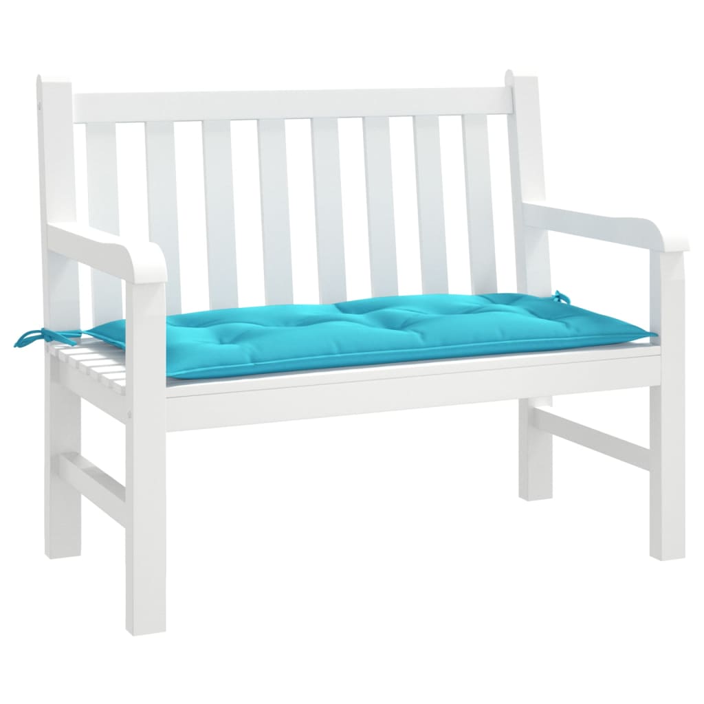 Tuinbankkussen 110x50x7 cm stof turquoise is nu te koop bij PeponiXL, paradijselijk wonen!