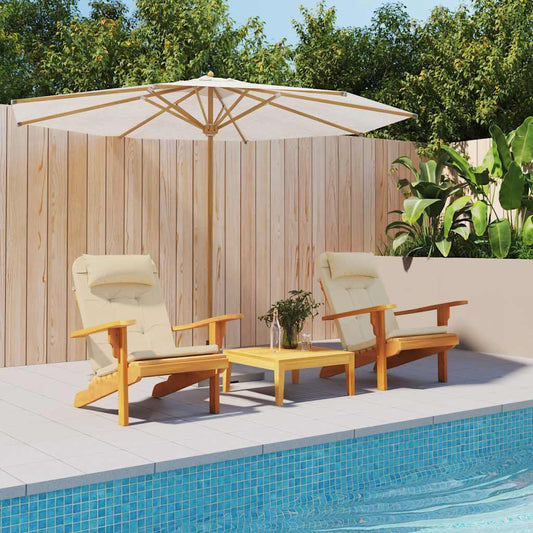 Stoelkussens 2 st Adirondack oxford stof beige is nu te koop bij PeponiXL, paradijselijk wonen!