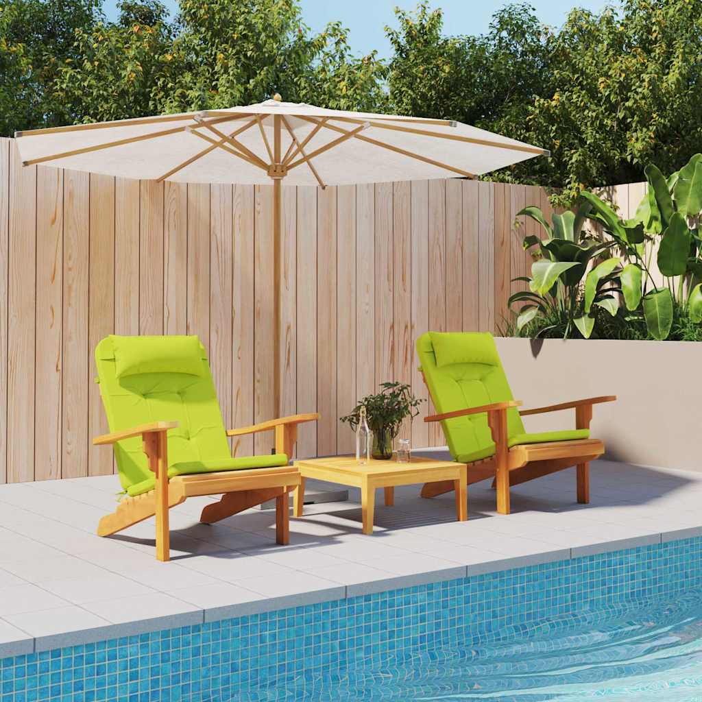 Stoelkussens 2 pcs Helder groen 58 x 77 x 4,5 cm Oxford Stof is nu te koop bij PeponiXL, paradijselijk wonen!