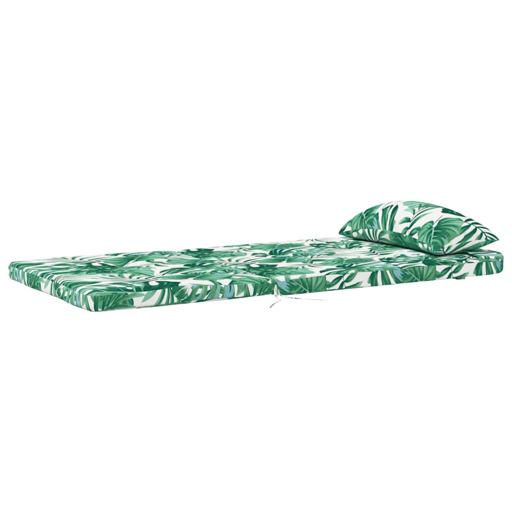 Stoelkussens 2 pcs Bladpatroon 58 x 77 x 4,5 cm Oxford Stof is nu te koop bij PeponiXL, paradijselijk wonen!