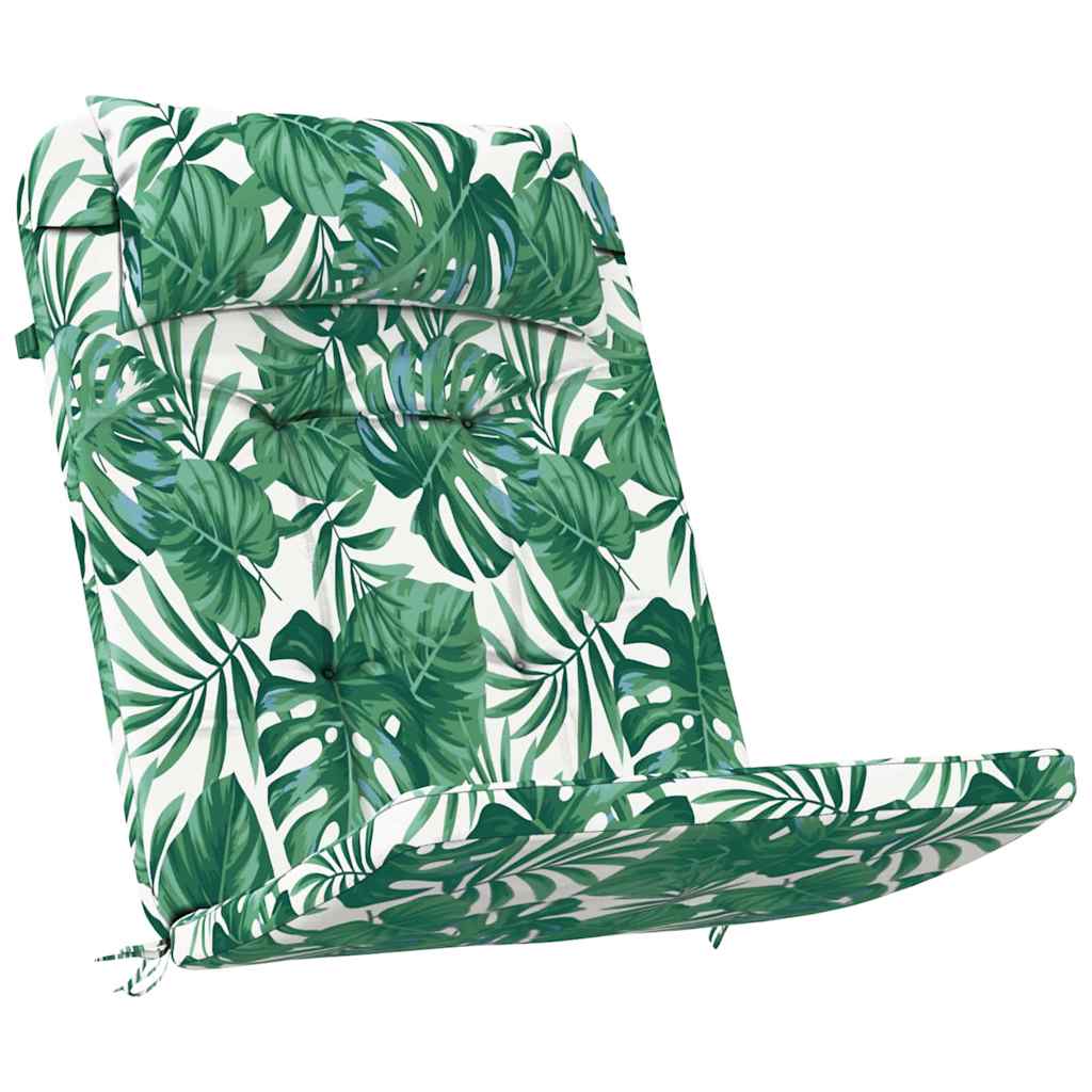 Stoelkussens 2 pcs Bladpatroon 58 x 77 x 4,5 cm Oxford Stof is nu te koop bij PeponiXL, paradijselijk wonen!