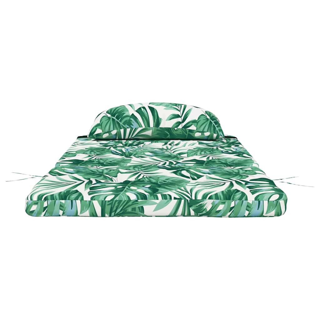 Stoelkussens 2 pcs Bladpatroon 58 x 77 x 4,5 cm Oxford Stof is nu te koop bij PeponiXL, paradijselijk wonen!