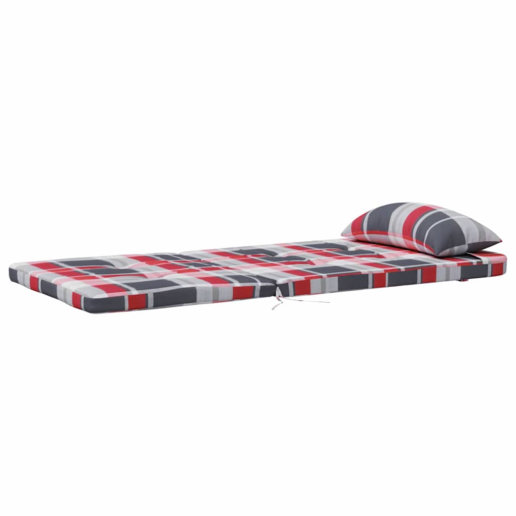Stoelkussens 2 pcs Rood Ruit 58 x 77 x 4,5 cm Oxford Stof is nu te koop bij PeponiXL, paradijselijk wonen!
