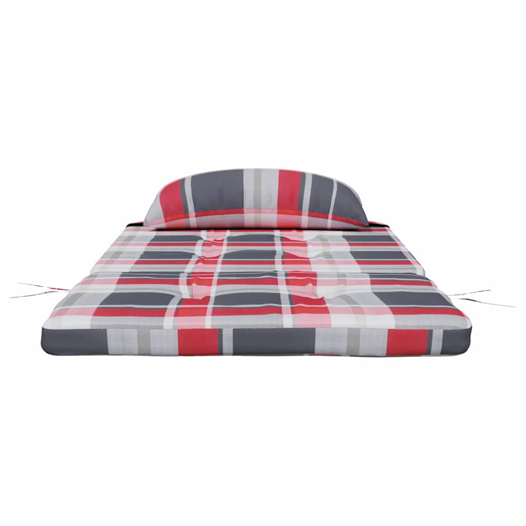 Stoelkussens 2 pcs Rood Ruit 58 x 77 x 4,5 cm Oxford Stof is nu te koop bij PeponiXL, paradijselijk wonen!