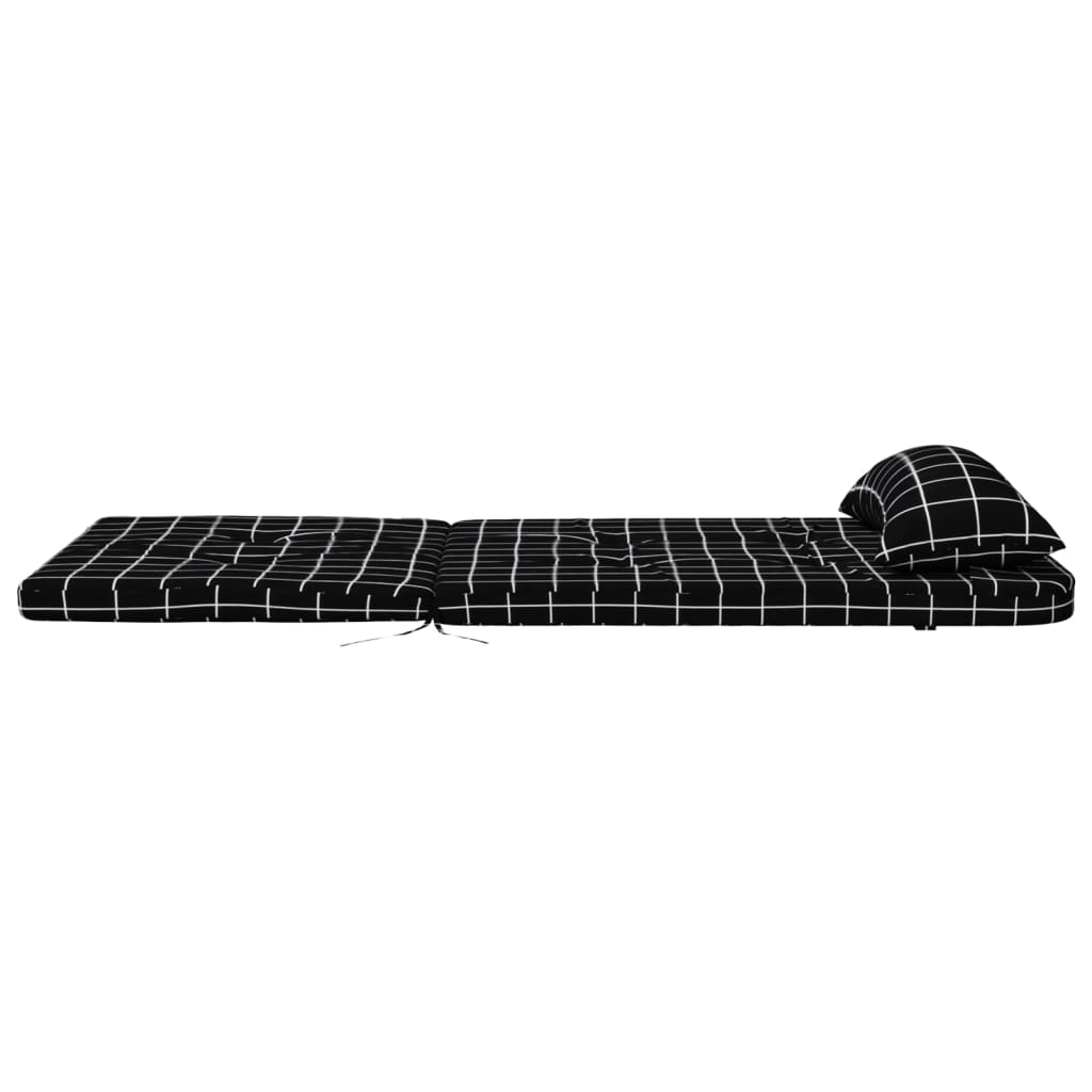 Adirondack Stoelkussens 2 st ruitpatroon oxford stof zwart is nu te koop bij PeponiXL, paradijselijk wonen!