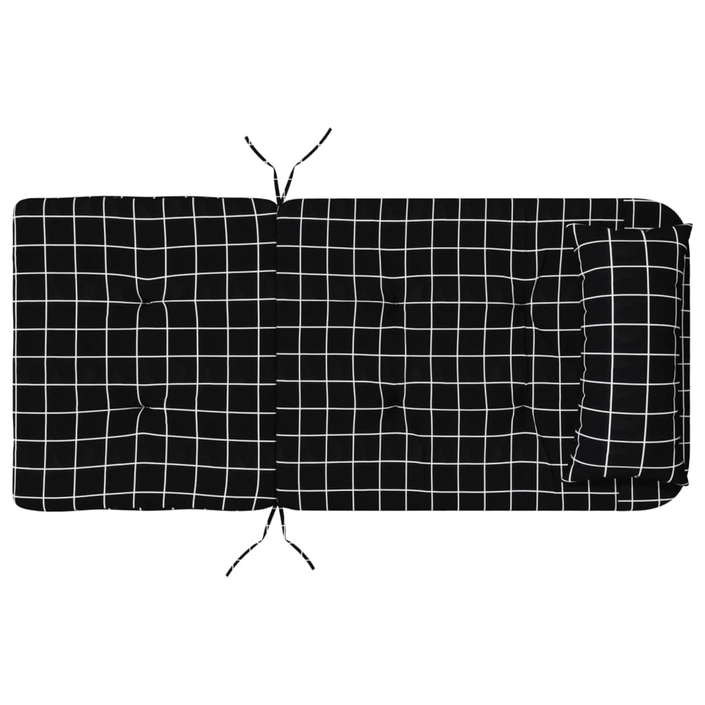 Adirondack Stoelkussens 2 st ruitpatroon oxford stof zwart is nu te koop bij PeponiXL, paradijselijk wonen!