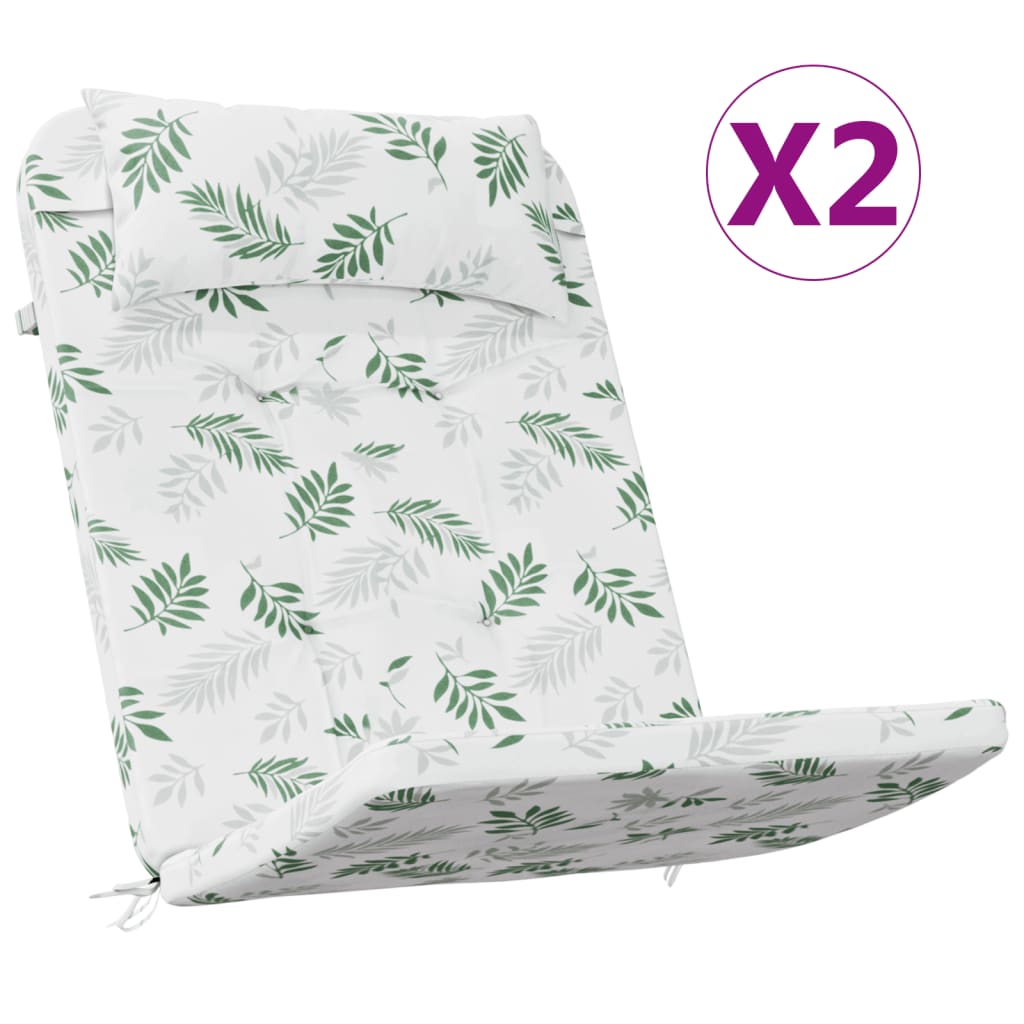 Adirondack Stoelkussens 2 st bladpatroon oxford stof is nu te koop bij PeponiXL, paradijselijk wonen!
