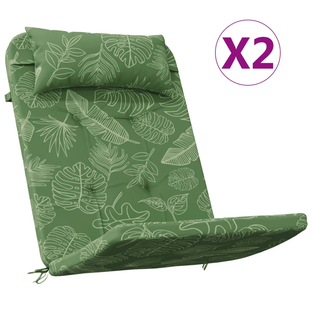 Adirondack Stoelkussens 2 st bladpatroon oxford stof is nu te koop bij PeponiXL, paradijselijk wonen!