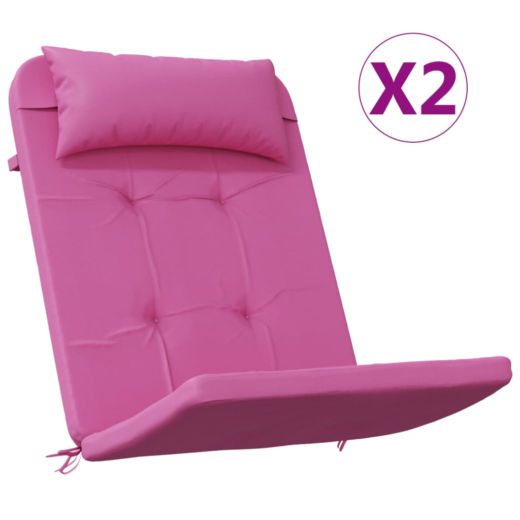 Stoelkussens 2 st Adirondack oxford stof roze is nu te koop bij PeponiXL, paradijselijk wonen!
