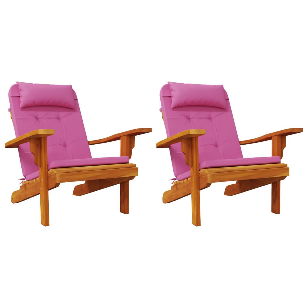 Stoelkussens 2 st Adirondack oxford stof roze is nu te koop bij PeponiXL, paradijselijk wonen!