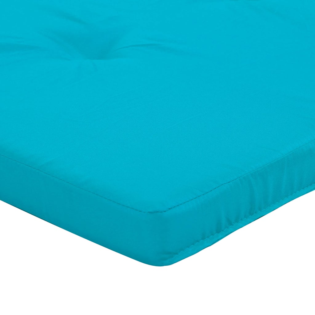 Stoelkussens Effen 2 pcs Turquoise 58 x 77 x 4,5 cm Oxford Stof is nu te koop bij PeponiXL, paradijselijk wonen!
