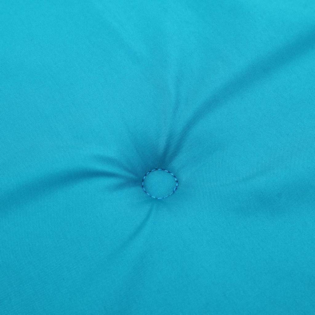 Stoelkussens Effen 2 pcs Turquoise 58 x 77 x 4,5 cm Oxford Stof is nu te koop bij PeponiXL, paradijselijk wonen!