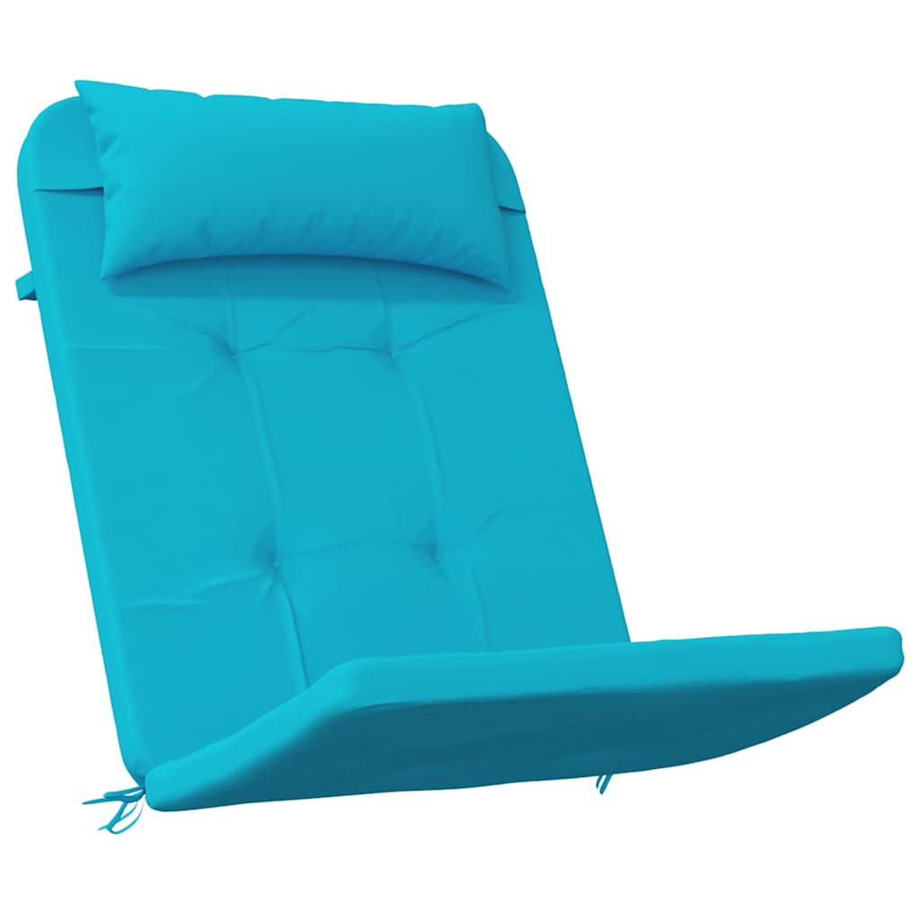 Stoelkussens Effen 2 pcs Turquoise 58 x 77 x 4,5 cm Oxford Stof is nu te koop bij PeponiXL, paradijselijk wonen!
