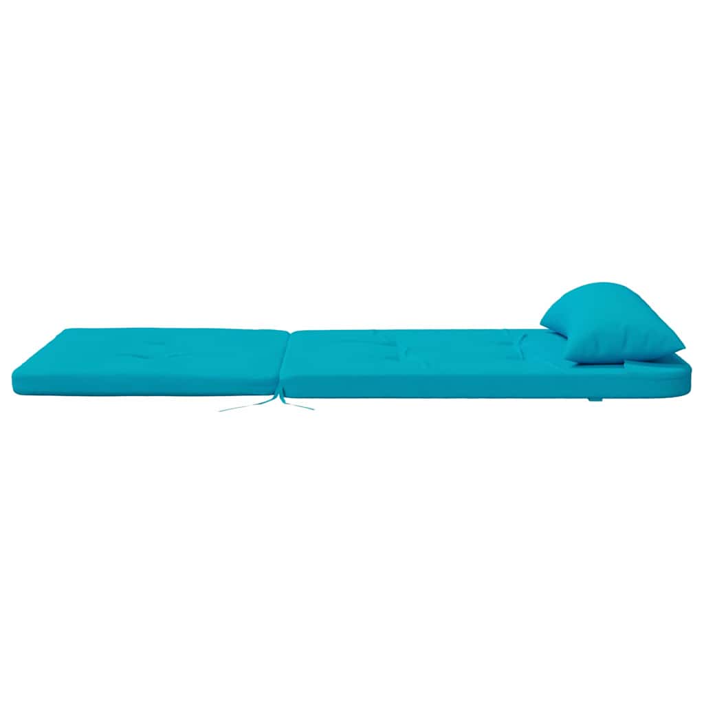 Stoelkussens Effen 2 pcs Turquoise 58 x 77 x 4,5 cm Oxford Stof is nu te koop bij PeponiXL, paradijselijk wonen!