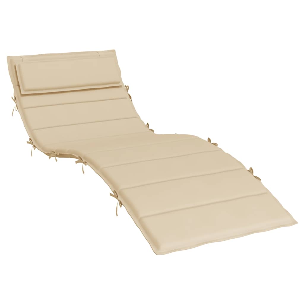 Ligbedkussen 180x60x4 cm oxford stof beige is nu te koop bij PeponiXL, paradijselijk wonen!