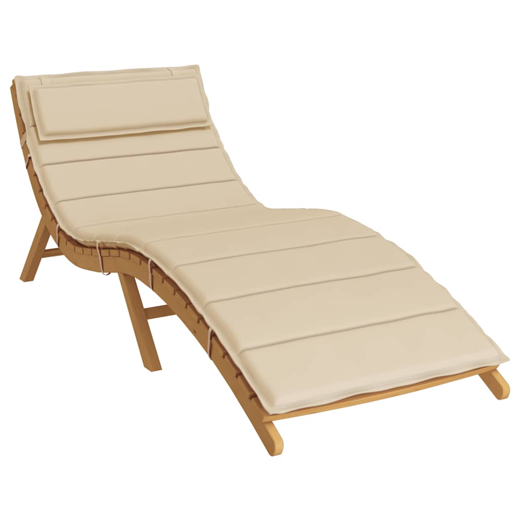 Ligbedkussen 180x60x4 cm oxford stof beige is nu te koop bij PeponiXL, paradijselijk wonen!