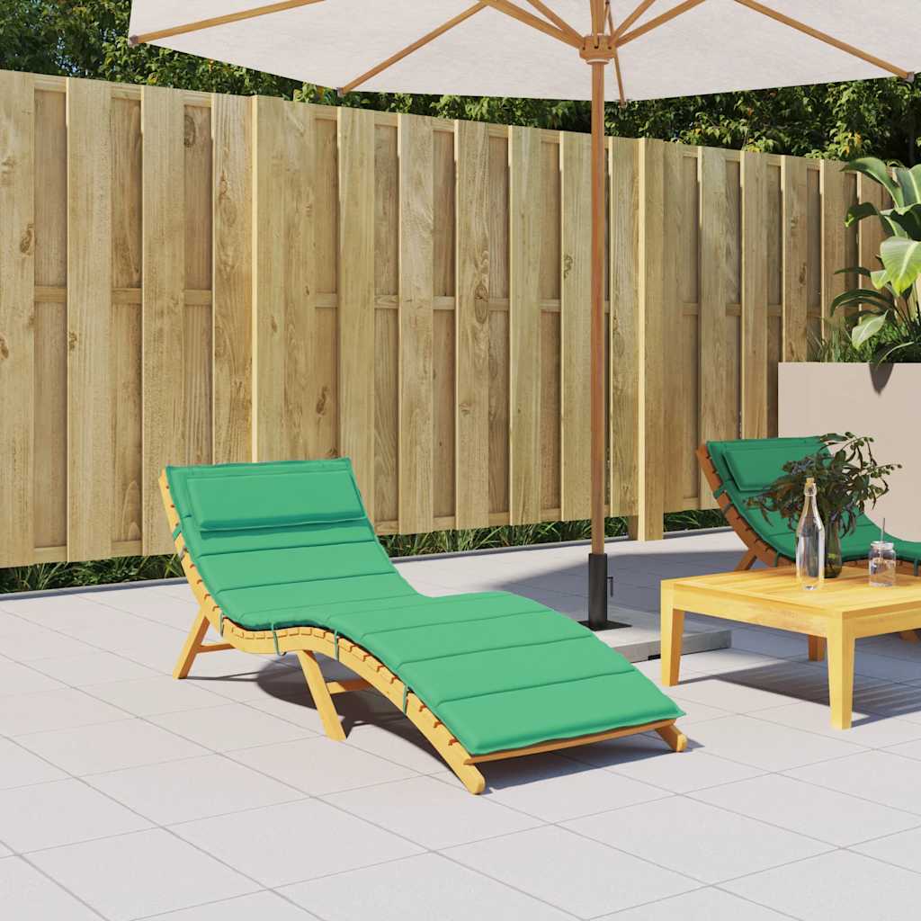Ligbedkussen 180x60x4 cm oxford stof groen