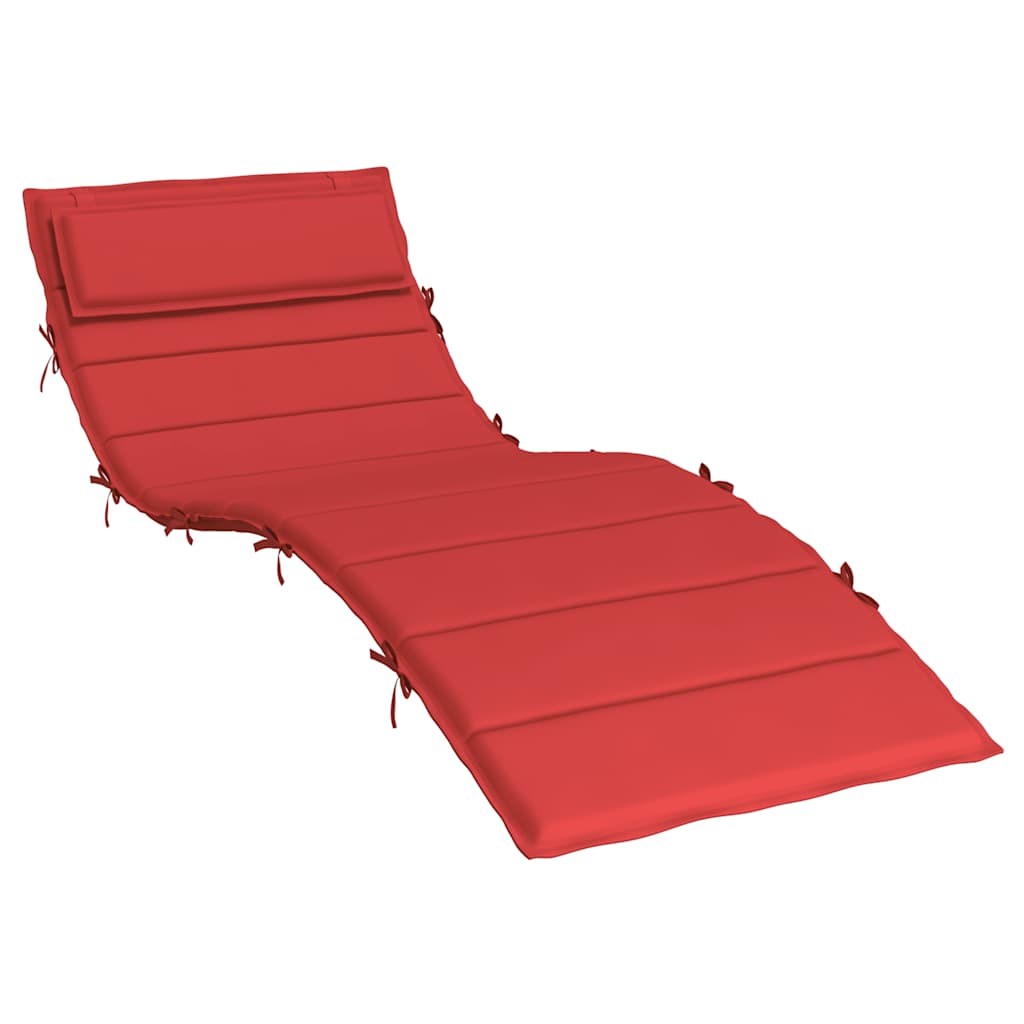 Ligbedkussen 180x60x4 cm oxford stof rood