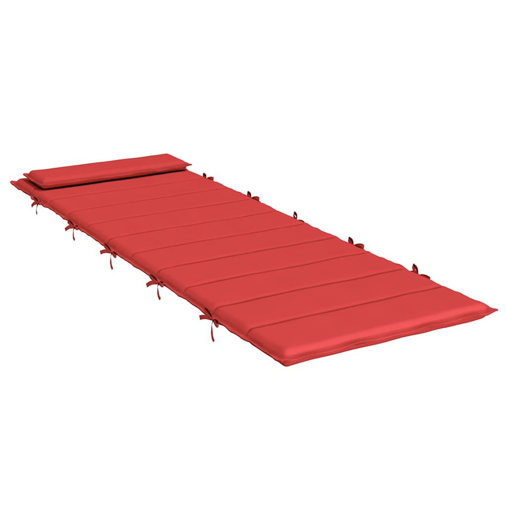 Ligbedkussen 180x60x4 cm oxford stof rood