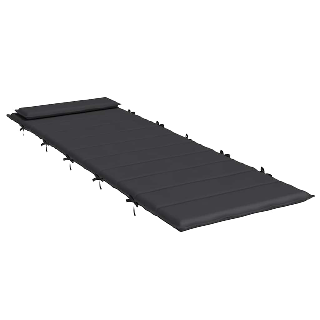 Ligbedkussen 180x60x4 cm oxford stof zwart is nu te koop bij PeponiXL, paradijselijk wonen!