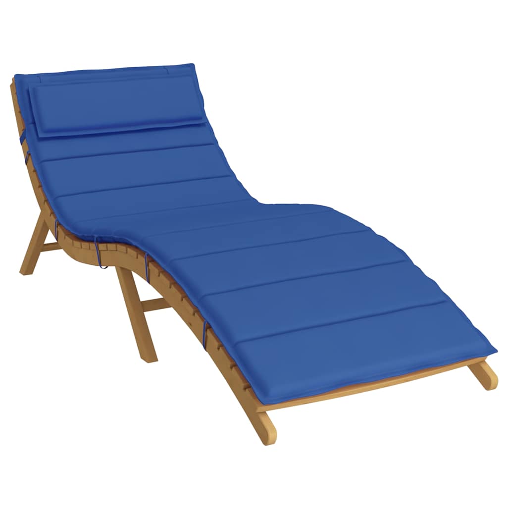 Ligbedkussen 180x60x4 cm oxford stof koningsblauw