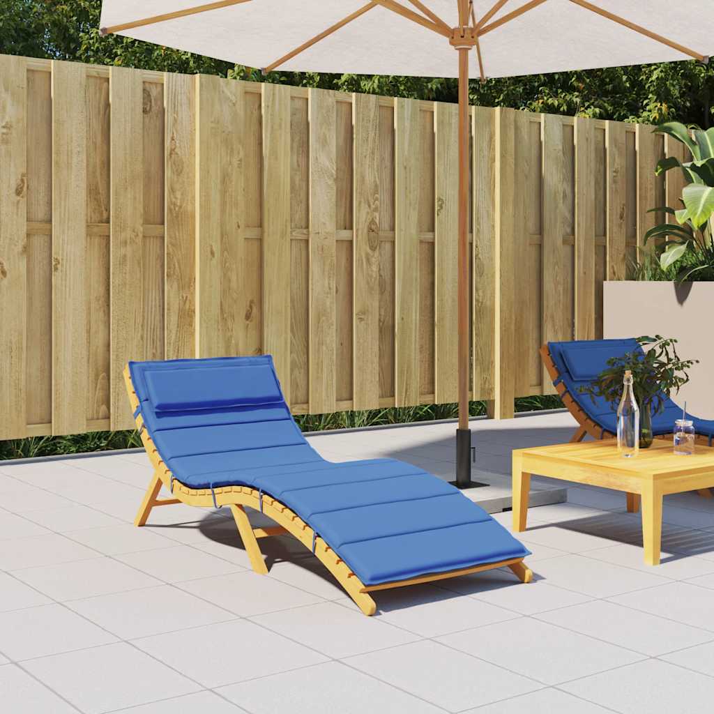 Ligbedkussen 180x60x4 cm oxford stof koningsblauw